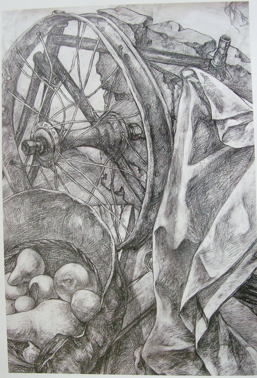 素描素材 国内艺术家静物写生素描作品