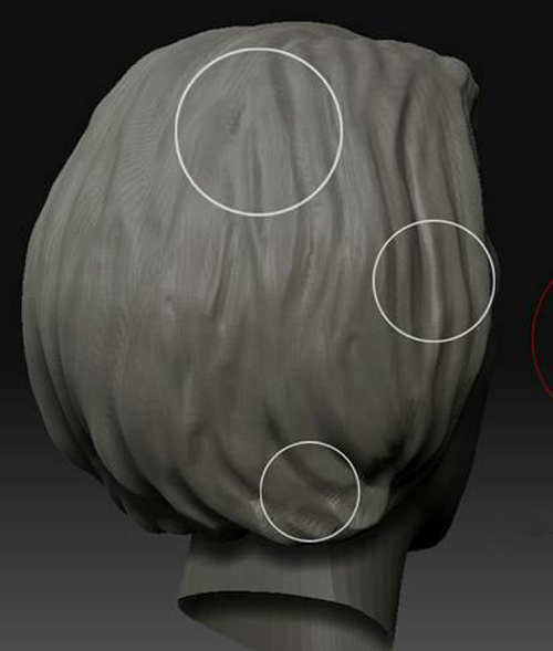 【zbrush,雕刻头发笔刷_Zbrushzbrush雕刻头发