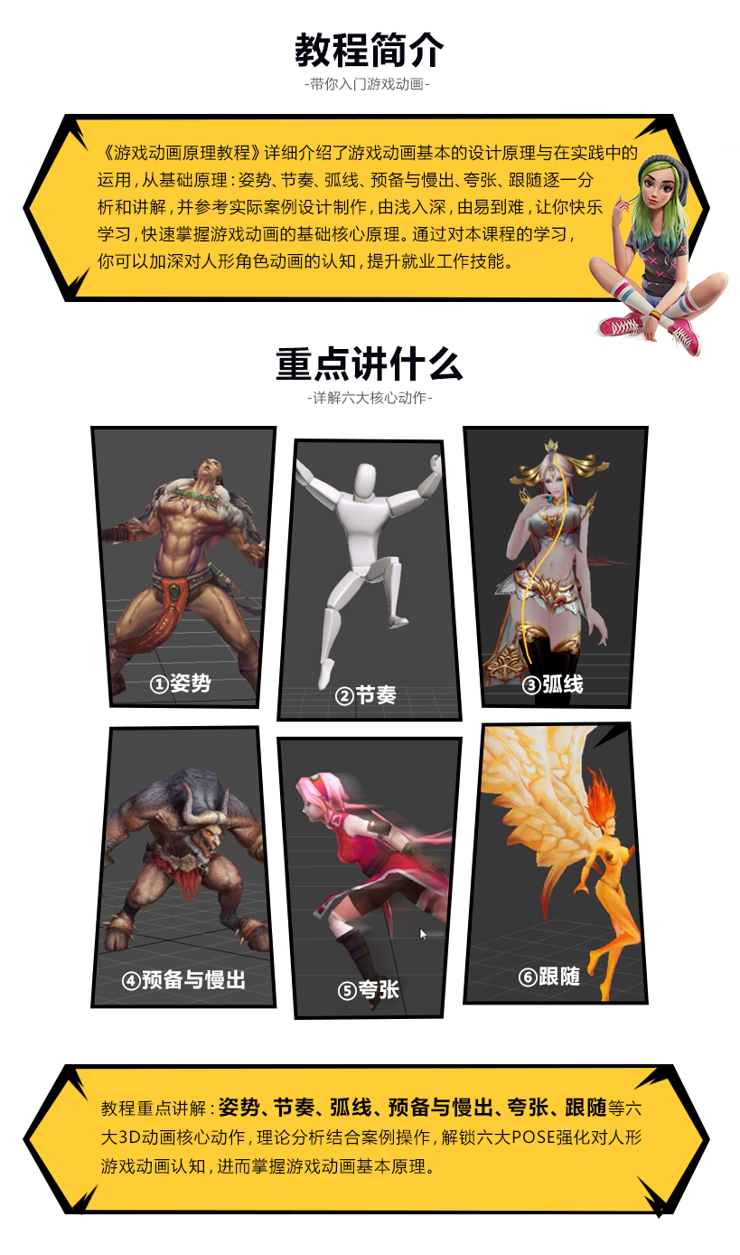 游戏动画深度原理讲解全析教程-限时简介