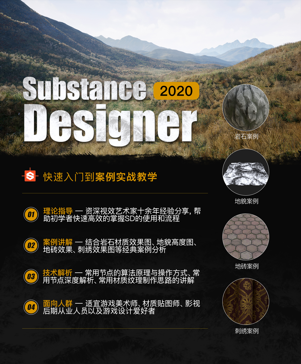 Substance Designer 2020-快速入门到案例实战教学 Substance Designer 2020-快速入门到案例实战教学